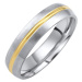 Snubní ocelový prsten DAKOTA pro muže i ženy