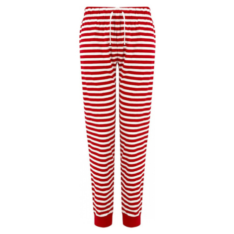 SF Women Pohodlné dámské pyžamové kalhoty na doma s proužky / hvězdičkami