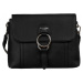 DAVID JONES ČERNÁ CROSSBODY KABELKA S KLOPOU 6851-2 BLACK