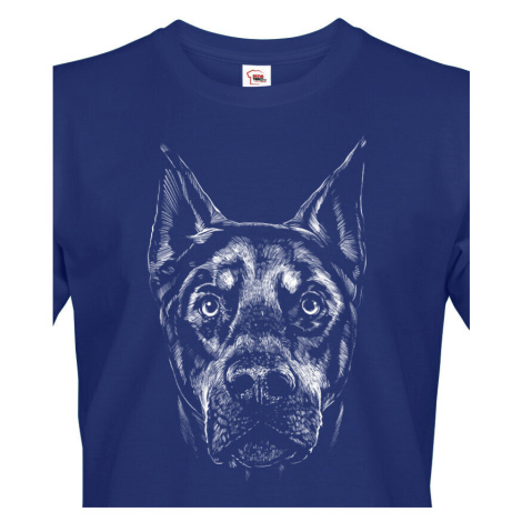 Pánské tričko pro milovníky zvířat - Doberman BezvaTriko
