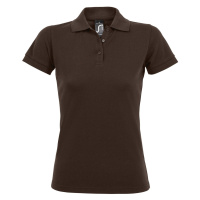 SOĽS Prime Women Dámské polo triko SL00573 Chocolate