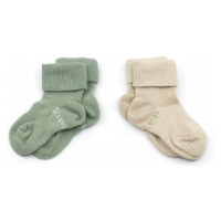 KipKep dětské ponožky Stay-on-Socks 6-12m 2páry Calming Green