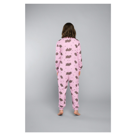 Pumba dětský overal s dlouhým rukávem, dlouhé kalhoty - divoká růžová Italian Fashion