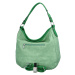 Dámská koženková kabelka s kapsou na přední straně Anna,  zelená