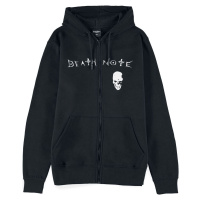 Death Note Skull Mikina s kapucí na zip černá