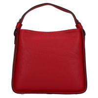 Dámská kožená kabelka Italia Luisa - červená
