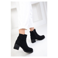 Soho Black Matte Women's Boots & Bootie 18710