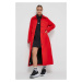Nepromokavý kabát Didriksons Matilde dámský, červená barva, přechodný