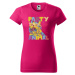 DOBRÝ TRIKO Dámské tričko s potiskem Party animal Barva: Malinová