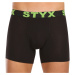 5PACK pánské boxerky Styx long sportovní guma černé (5U9602)