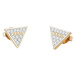 Guess Třpytivé pozlacené náušnice s krystaly Studs Party JUBE02156JWYGT/U