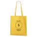 DOBRÝ TRIKO Bavlněná taška s potiskem Bez kávy Barva: Žlutá