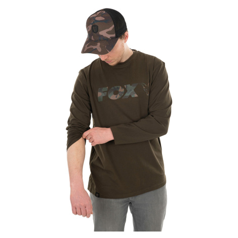 Fox Triko Long Sleeve Khaki Camo T Shirt