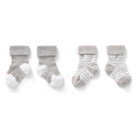 KipKep Ponožky Stay-On 2-Pack Ziggy grey