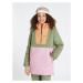 Dívčí lyžařská bunda Protest SENNAY zelená/oranžová