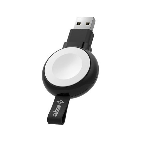 AlzaPower Wireless MFi Watch charger 120 USB-A černá