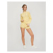 Miss Selfridge Yellow Knitted Cable Short Co-ord