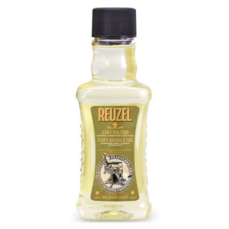 Reuzel Šampon, kondicionér a sprchový gel 3 v 1 (3-in-1 Tea Tree Shampoo-Conditioner-Body Wash) 
