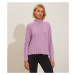 Svetr odd molly sarah knitted sweater fialová