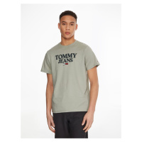 Tommy Jeans pánské zelené tričko