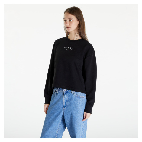 Tommy Jeans Essential Logo 2 Relaxed Fit Crewneck Black Tommy Hilfiger