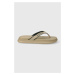 Žabky Tommy Hilfiger DUAL DENSITY TOE BEACH SANDAL pánské, béžová barva, FM0FM05015