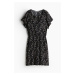 H & M - MAMA Viskózové šaty na kojení - černá