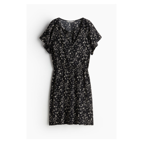 H & M - MAMA Viskózové šaty na kojení - černá H&M