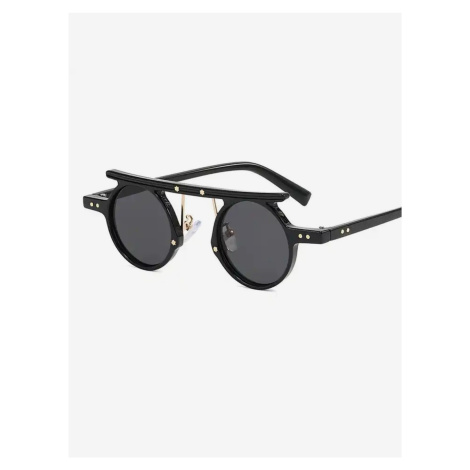 Černé unisex sluneční brýle VeyRey Steampunk Punnyostion