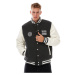 Mass Denim Athletic Baseball Jacket dark heather grey