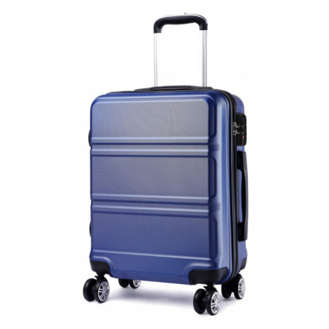 Konofactory Tmavě modrý odolný skořepinový cestovní kufr "Travelmania" - M (35l), L (65l), XL (1