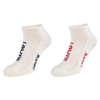 Levi's® LOW CUT SPORT LOGO 2P Unisexové ponožky, bílá, velikost