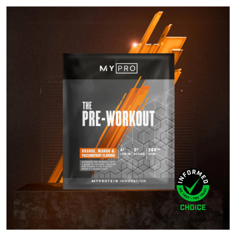 THE Pre-Workout (Sample) - 14g - Pomeranč, Mango & Maracuja Myprotein