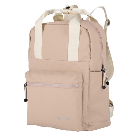 Travelite Basics Canvas Backpack Light brown