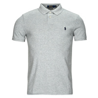 Polo Ralph Lauren POLO COUPE DROITE EN COTON BASIC MESH Šedá