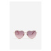 H & M - Sluneční brýle v srdíčkovém tvaru - hnědá