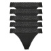 esmara Dámské krajkové kalhotky, 5 kusů (černá)