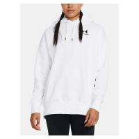 Under Armour Mikina Essential Flc OS Hoodie-WHT - Dámské