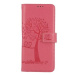 TopQ Pouzdro Realme 9i knížkové Růžový strom sovičky 71625
