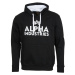 Alpha Industries Mikina Foam Print Hoody černá | bílá