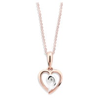 Cutie Jewellery Romantický bicolor přívěsek z růžového zlata Z6298-1609-40-10-X-R4