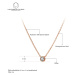 Victoria Filippi Stainless Steel Ocelový náhrdelník Louise - chirurgická ocel, zirkon NHN20253/1