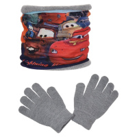 DISNEY CARS ŠEDÝ NÁKRČNÍK + RUKAVICE Šedá