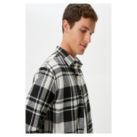 Koton Lumberjack Shirt Classic Collar Long Sleeve with Buttons