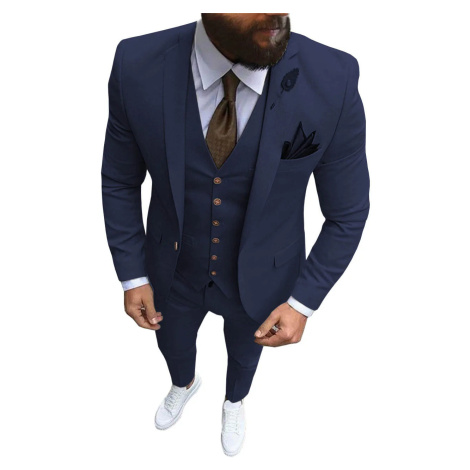 Svatební pánský oblek 3v1 Tuxedo sako, vesta a kalhoty