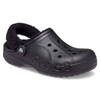 Crocs BAYA LINED FUZZ STRAP CLOG Unisex pantofle, černá, velikost 41/42