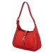 Elegantní dámská kožená kabelka přes rameno Rebeka, červená
