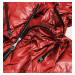 Červená lesklá dámská bunda s kapucí model 16148058 - S'WEST