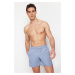 Trendyol Light Blue Basic Standard Size Swim Shorts