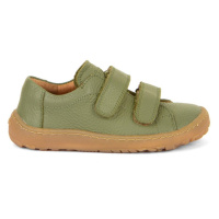 FRODDO TENISKY LEATHER D-VELCRO II Olive | Dětské barefoot tenisky